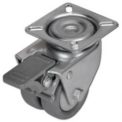 Apparate-Lenkrolle Mit Doppelstopp - Rad-Ø 50 Bis 75 Mm - Bauhöhe 74 Bis 102 Mm - Tragkraft 80 Bis 100 Kg 3 Apparate-Lenkrolle Mit Doppelstopp - Rad-Ø 50 Bis 75 Mm - Bauhöhe 74 Bis 102 Mm - Tragkraft 80 Bis 100 Kg