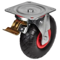 Lenkrolle - Polyurethanrad - Rollenlager - Rad-Ø 246 Mm - Bauhöhe 288 Mm - Tragkraft 125 Kg 3 Lenkrolle - Polyurethanrad - Rollenlager - Rad-Ø 246 Mm - Bauhöhe 288 Mm - Tragkraft 125 Kg