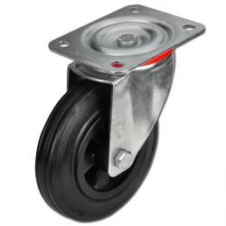 Transportgeräterolle - Vollgummirad - Rad-Ø 125 Bis 200 Mm - Bauhöhe 155 Bis 235 Mm - Tragkraft 100 Bis 205 Kg 3 Transportgeräterolle - Vollgummirad - Rad-Ø 125 Bis 200 Mm - Bauhöhe 155 Bis 235 Mm - Tragkraft 100 Bis 205 Kg