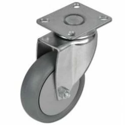 Apparate-Lenkrolle - Thermoplastrad - Kugellager - Rad-Ø 100 Mm - Bauhöhe 135 Mm - Tragkraft 100 Kg