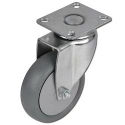 Apparate-Lenkrolle - Thermoplastrad - Kugellager - Rad-Ø 100 Mm - Bauhöhe 135 Mm - Tragkraft 100 Kg 3 Apparate-Lenkrolle - Thermoplastrad - Kugellager - Rad-Ø 100 Mm - Bauhöhe 135 Mm - Tragkraft 100 Kg