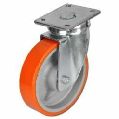 Schwerlast-Lenkrolle - Polyurethanrad - Rad-Ø 80 Bis 500 Mm - Bauhöhe 112 Bis 600 Mm - Tragkraft 180 Bis 4500 Kg