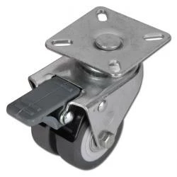 Apparate-Doppelrolle Mit Feststeller - Rad-Ø 50 Bis 75 Mm - Bauhöhe 75 Bis 102 Mm - Tragkraft 60 Bis 80 Kg 3 Apparate-Doppelrolle Mit Feststeller - Rad-Ø 50 Bis 75 Mm - Bauhöhe 75 Bis 102 Mm - Tragkraft 60 Bis 80 Kg