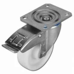 Apparate-Lenkrolle Mit Doppelstopp - Rad-Ø 80 Bis 250 Mm - Bauhöhe 100 Bis 290 Mm - Tragkraft 150 Bis 400 Kg