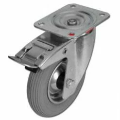 Lenkrolle Mit Doppelstopp - Luftrad - Rad-Ø 185 Bis 260 Mm - Bauhöhe 210 Bis 295 Mm - Tragkraft 50 Bis 250 Kg