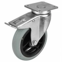 Apparate-Lenkrolle Mit Doppelstopp - Rad-Ø 100 Bis 260 Mm - Bauhöhe 138 Bis 295 Mm - Tragkraft 60 Bis 200 Kg