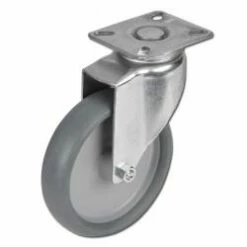 Apparate-Lenkrolle - Thermoplastrad - Rad-Ø 125 Mm - Bauhöhe 163 Mm - Tragkraft 110 Kg