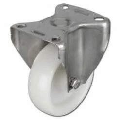 Edelstahl-Bockrolle - Polyamidrad - Rad-Ø 80 Bis 200 Mm - Bauhöhe 108 Bis 240 Mm - Tragkraft 130 Bis 270 Kg