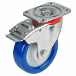 Apparate-Lenkrolle Mit Doppelstopp - Rad-Ø 80 Bis 250 Mm - Bauhöhe 108 Bis 297 Mm - Tragkraft 150 Bis 700 Kg