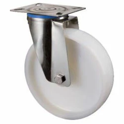 Edelstahl-Lenkrolle - Kunststoffrad - Rad-Ø 80 Bis 200 Mm - Bauhöhe 108 Bis 240 Mm - Tragkraft 100 Bis 300 Kg 3 Edelstahl-Lenkrolle - Kunststoffrad - Rad-Ø 80 Bis 200 Mm - Bauhöhe 108 Bis 240 Mm - Tragkraft 100 Bis 300 Kg