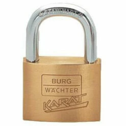 Messing-Vorhangschloss "217 Karat" - Burg Wächter