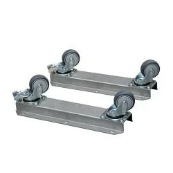 Mobil-Set Für Pinselwaschtisch GT Maxi Und GT Compact - 2 Edelstahlschienen - Lenkrollen - Bremsbar 3 Mobil-Set Für Pinselwaschtisch GT Maxi Und GT Compact - 2 Edelstahlschienen - Lenkrollen - Bremsbar