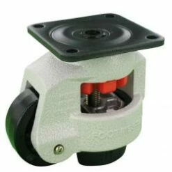 Feststellrolle - Polyamidrad - Gleitlager - Rad-Ø 63 Mm - Bauhöhe 103 Bis 117 Mm - Tragkraft 500 Kg