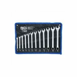 Maul-Ringschlüssel-Satz - Warm Geschmiedet - SW 8 Bis 19 Mm - 12-tlg. - In Tetron-Rolltasche