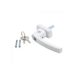 Fenstergriff - Abschließbar - Inhalt 1 Fenstergriff, 2, Schrauben - Inkl. Schlüssel 3 Fenstergriff - Abschließbar - Inhalt 1 Fenstergriff, 2, Schrauben - Inkl. Schlüssel