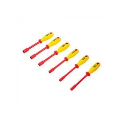 VDE Steckschlüssel-Schraubendrehersatz - Sechskant - SW 5,5 Bis 12 Mm - 6-tlg. 3 VDE Steckschlüssel-Schraubendrehersatz - Sechskant - SW 5,5 Bis 12 Mm - 6-tlg.