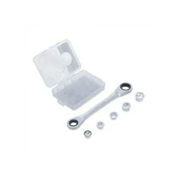 Ratschen-Ringschlüssel - Mit 7 Adaptern - Schlüsselweite 8 Bis 14 X 19 Mm 3 Ratschen-Ringschlüssel - Mit 7 Adaptern - Schlüsselweite 8 Bis 14 X 19 Mm