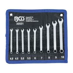 Maul-Ringschlüssel-Satz -Zwölfkant - Schlüsselweite 4 Bis 10 Mm - 9-tlg. 3 Maul-Ringschlüssel-Satz -Zwölfkant - Schlüsselweite 4 Bis 10 Mm - 9-tlg.