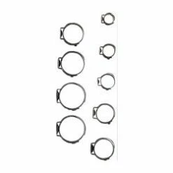 Schlauchklemmensortiment - Durchmesser 5,8 - 21 Mm - Material Edelstahl - 170-tlg.