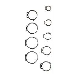 Schlauchklemmensortiment - Durchmesser 5,8 - 21 Mm - Material Edelstahl - 170-tlg. 3 Schlauchklemmensortiment - Durchmesser 5,8 - 21 Mm - Material Edelstahl - 170-tlg.