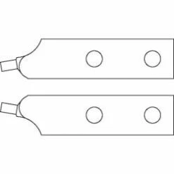 Ersatzspitzen-Paar - Für Montagezange 8000 J 41-51-61 - Gewinkelt