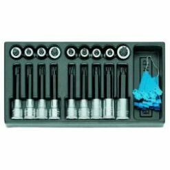 Satz Schraubendrehereinsätze 1/2 - In 1/3 ES-Modul - 19 Teilig