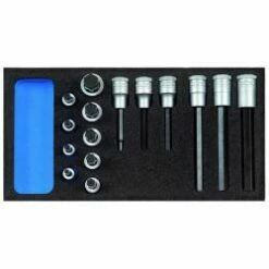 Satz Schraubendrehereinsätze 1/2 - In Check-Tool-Modul - 15 Teilig