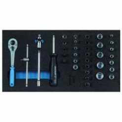 Steckschlüssel-Sortiment - Antrieb 1/4" - In 1/3 Check-Tool-Modul - 37-tlg.