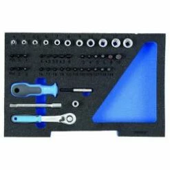 Steckschlüssel-Satz - Antrieb 1/4" - In 1/2 L-BOXX Modul - CV-Stahl