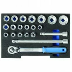 Steckschlüssel-Satz - Antrieb 1/2" - In 1/2 L-BOXX Modul - CV-Stahl