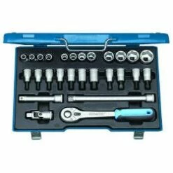 Steckschlüssel-Satz - Antrieb 1/2″ - 27-teilig - 6-kant UD-Profil - 10 Bis 30 Mm