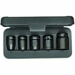 Kraftschrauber-Satz 1/2″ - 5-teilig - 6-kant - Schlüsselweite 10 Bis 24 Mm