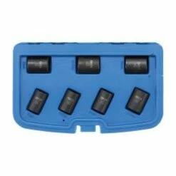 Spiral-Profil-Steckschlüssel-Satz / Schraubenausdreher - 7-teilig - Antrieb Innenvierkant 12,5 Mm (1/2") - SW 17 Bis 26 Mm