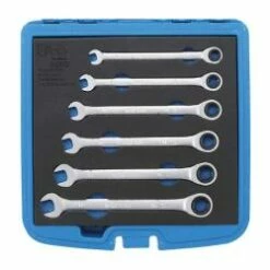 Ratschenring-Maulschlüssel-Satz - 6-teilig - Chrom-Vanadium-Stahl - SW 8 Bis 13 Mm