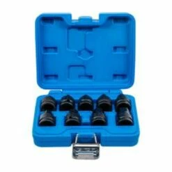 Kraft-Bit-Einsatz-Satz - 9-teilig - Antrieb Innenvierkant 12,5 Mm (1/2") - Innensechskant 5 Bis 19 Mm