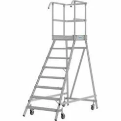 Krause - PodestLeiter Fahrbar - Einseitig Begehbar - Aluminium - 2 Bis 8 Stufen - Preis Per Stück