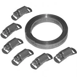 Schneckengewinde-Schlauchschelle - 9 Mm Breit - Spannbereich 50 Mm Bis 110 Mm - Aluzink - VE 20 Stk - Preis Per VE 3 Schneckengewinde-Schlauchschelle - 9 Mm Breit - Spannbereich 50 Mm Bis 110 Mm - Aluzink - VE 20 Stk - Preis Per VE