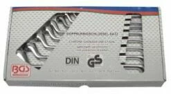 Doppelringschlüsselsatz - CV-Stahl - 8-tlg - 6x7 Bis 20x22mm - TÜV/GS - Verkröpf