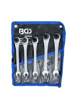 Ratschenring-Maulschlüssel-Satz - Offene Ausführung - Schlüsselweite 8 Bis 17 Mm - 5 Oder 9-tlg. 3 Ratschenring-Maulschlüssel-Satz - Offene Ausführung - Schlüsselweite 8 Bis 17 Mm - 5 Oder 9-tlg.