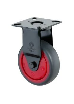 Apparate-Bockrolle Mit Gabel Aus Stahlblech - Rad-Ø 75 Mm - Bauhöhe 103 Mm - Tragkraft 60 Kg 3 Apparate-Bockrolle Mit Gabel Aus Stahlblech - Rad-Ø 75 Mm - Bauhöhe 103 Mm - Tragkraft 60 Kg