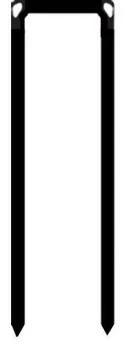 Heftklammer "Typ ZK" - Verzinkt - 19-45 Mm Lang