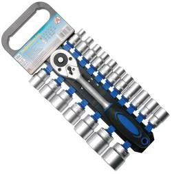 Steckschlüsselsatz - 1/2" - 19-teilig - Chrom-Vanadium-Stahl 3 Steckschlüsselsatz - 1/2" - 19-teilig - Chrom-Vanadium-Stahl