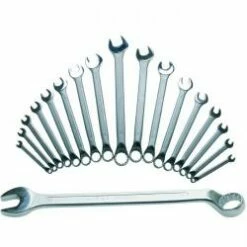Maulringschlüssel-Set - Ringseite Gekröpft - 8-27 Mm - 17-teilig