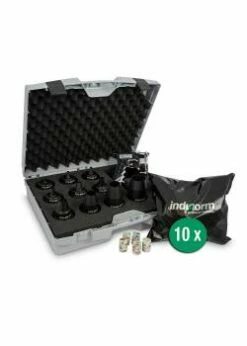 Starter-Set Ptcsystem® - PTC-Pistole - 10 Schlauchmundstücke & 10 Standard-Projektile Nach Wahl - Im Koffer