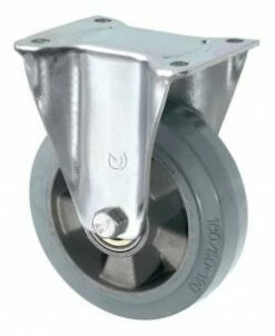 Bockrolle - Elastik-Vollgummirad - Rad-Ø 125 Bis 200 Mm - Bauhöhe 155 Bis 245 Mm - Tragkraft 200 Bis 400 Kg