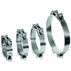 Gelenkbolzenschelle GEMI GBS 2-teilig - Spannbereich-Ø 40 Bis 166 Mm - Edelstahl 1.4401 - Breite 20 Mm