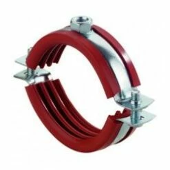 Silikonrohrschelle - Gewinde M8 - Stahl - Spannbereich-Ø 15 - 19 Bis 159 - 168 Mm - Preis Per VE