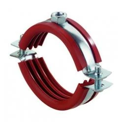 Silikonrohrschelle - Gewinde M8 - Stahl - Spannbereich-Ø 15 - 19 Bis 159 - 168 Mm - Preis Per VE 3 Silikonrohrschelle - Gewinde M8 - Stahl - Spannbereich-Ø 15 - 19 Bis 159 - 168 Mm - Preis Per VE