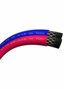 Zwillingsschlauch - Soudage - Innen-Ø 6/6 Bis 10/10 Mm - Außen-Ø 13 Bis 17 Mm - Länge 20 Bis 40 M - Blau/rot - Preis Per Rolle