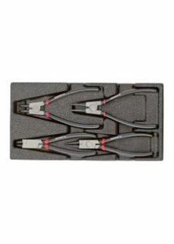 GEDORE Red Sicherungsringzangen-Satz - Im 1/3 Schaumstoffmodul - 4-teilig